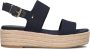 TOMMY HILFIGER Blauwe Espadrilles Mid Wedge Sandal - Thumbnail 5