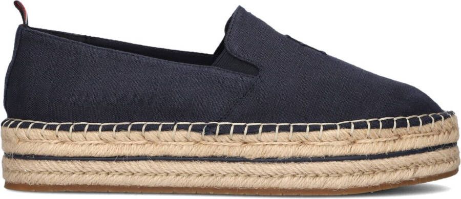 TOMMY HILFIGER Blauwe Espadrilles Th Embroidered Flatform