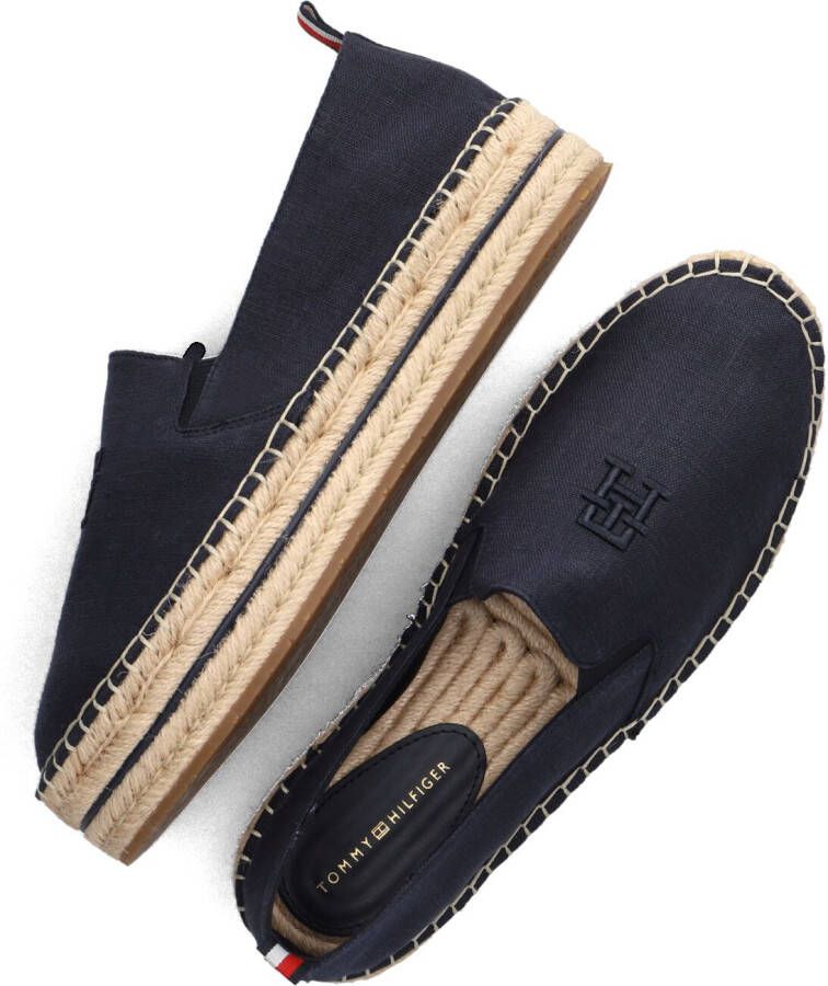 TOMMY HILFIGER Blauwe Espadrilles Th Embroidered Flatform