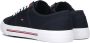 Tommy Jeans Blauwe Canvas Sneakers Core Corporate Black Dames - Thumbnail 7