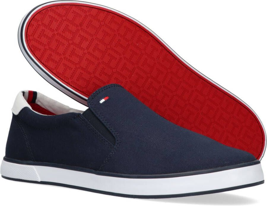 Tommy Hilfiger Blauwe Lage Sneakers Iconic Slip On