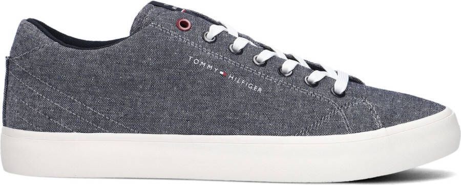 Tommy Hilfiger Blauwe Lage Sneakers Th Hi Vulc Core Low Chambray