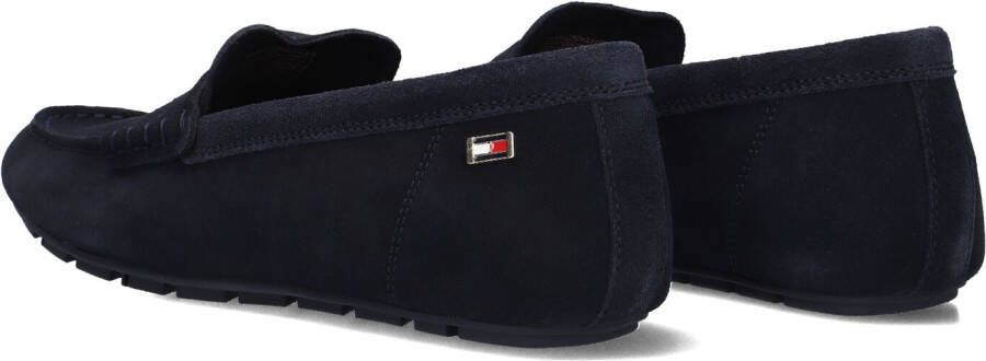 TOMMY HILFIGER Blauwe Loafers Flag Soft Suede Drive