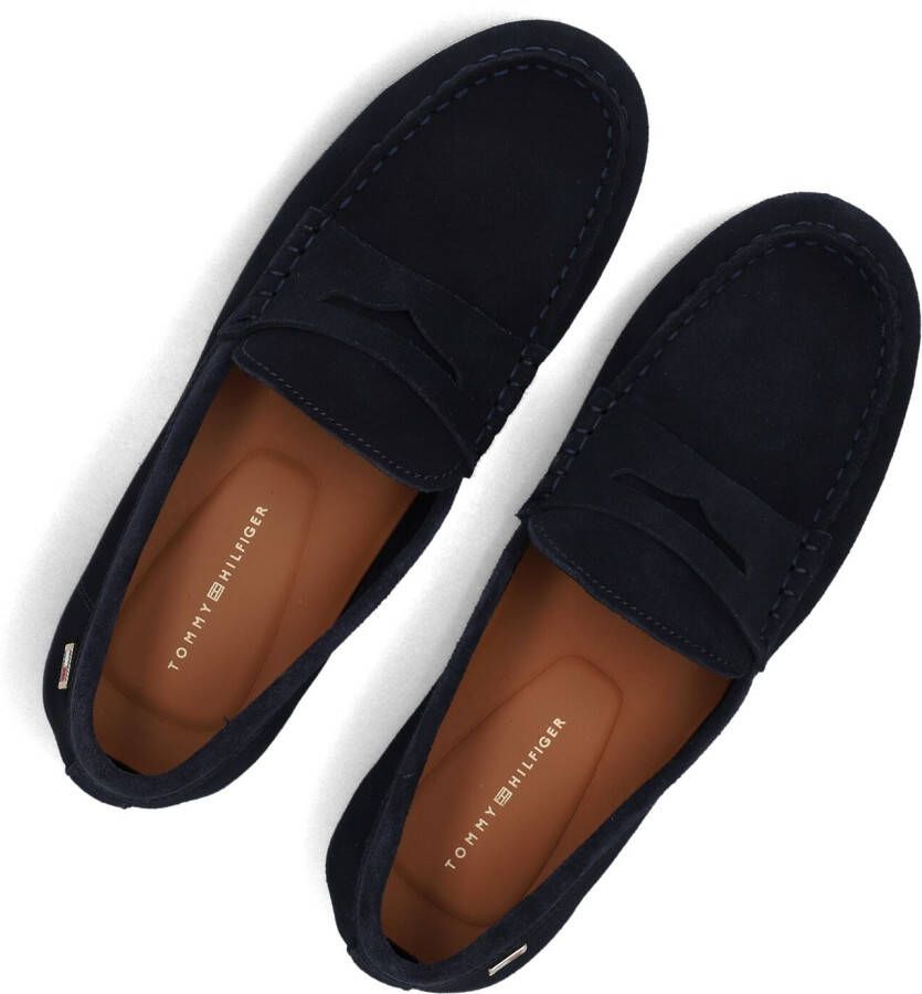 TOMMY HILFIGER Blauwe Loafers Flag Soft Suede Drive