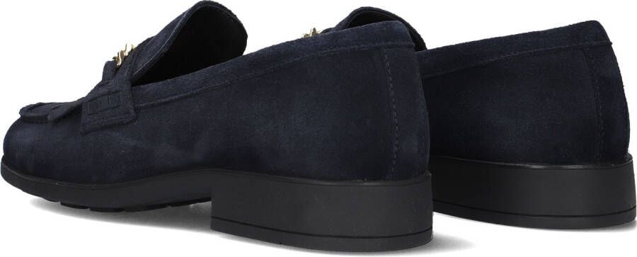 TOMMY HILFIGER Blauwe Loafers Th Chain Fringe Suede Loafer