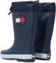 Tommy Hilfiger regenlaarzen donkerblauw kids Imitatieleer 30 - Thumbnail 5