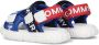 Tommy hilfiger Klittenband Sandaal Jongens Rood Blauw - Thumbnail 6