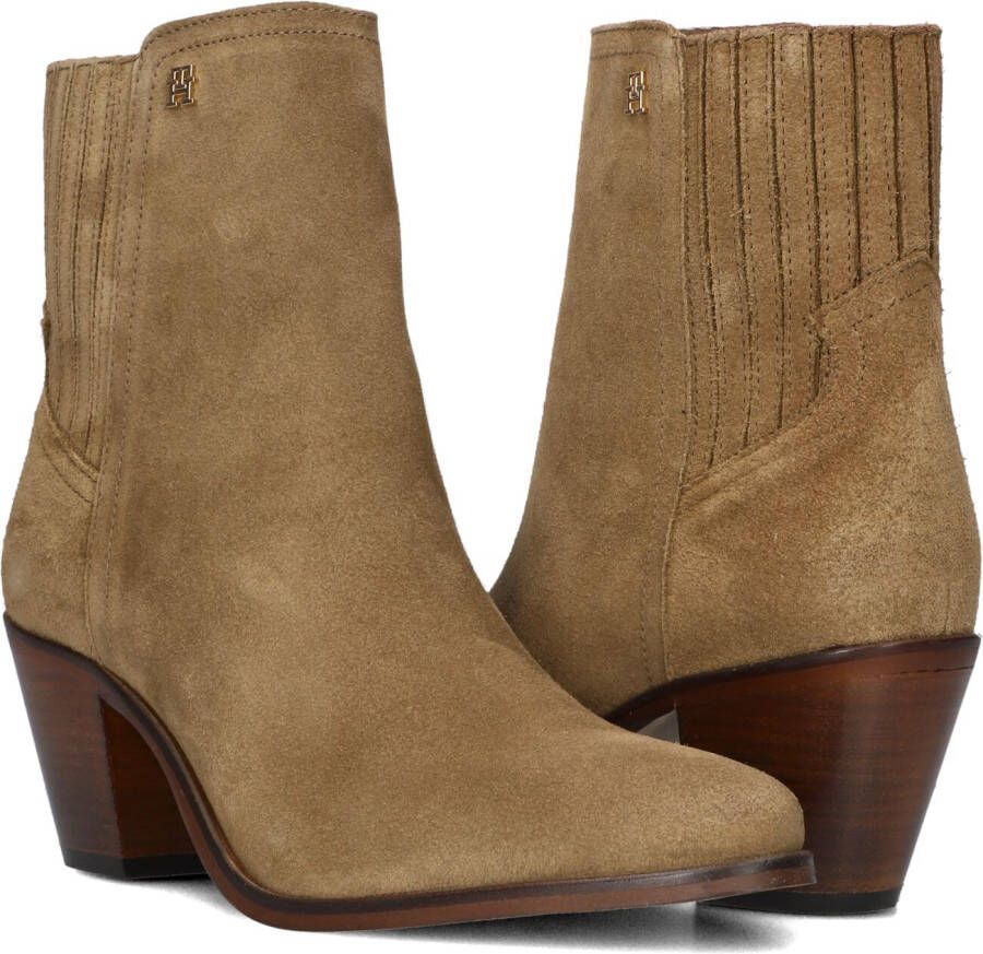 TOMMY HILFIGER Bruine Enkellaarsjes Western Mid Heel S