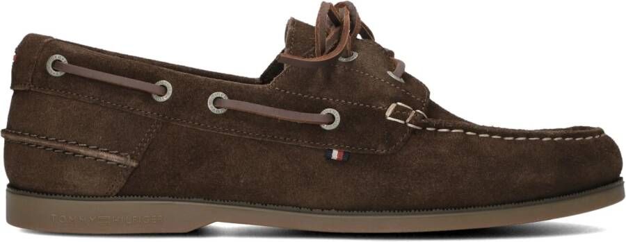 TOMMY HILFIGER Bruine Mocassins Th Boat Shoe Core Suede