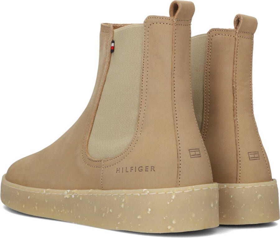 Tommy Hilfiger Camel Chelsea Boots Elevated Gum Nubuck Chelsea