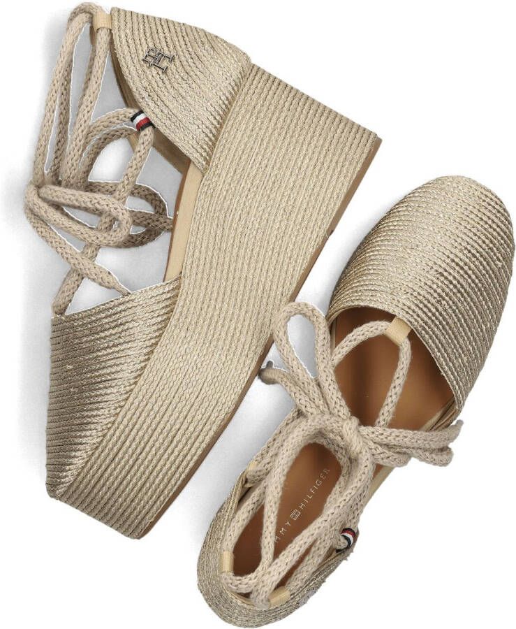 TOMMY HILFIGER Gouden Espadrilles Closed Toe Flatform