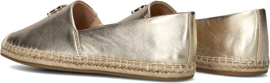 TOMMY HILFIGER Gouden Espadrilles Th Logo Metallic Leather