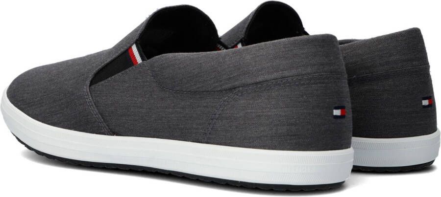 Tommy Hilfiger Grijze Instappers Essential Slip On Chambray Vulc