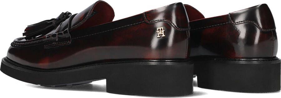 TOMMY HILFIGER Rode Loafers Tassel Squarish Toe Lthr Loafer