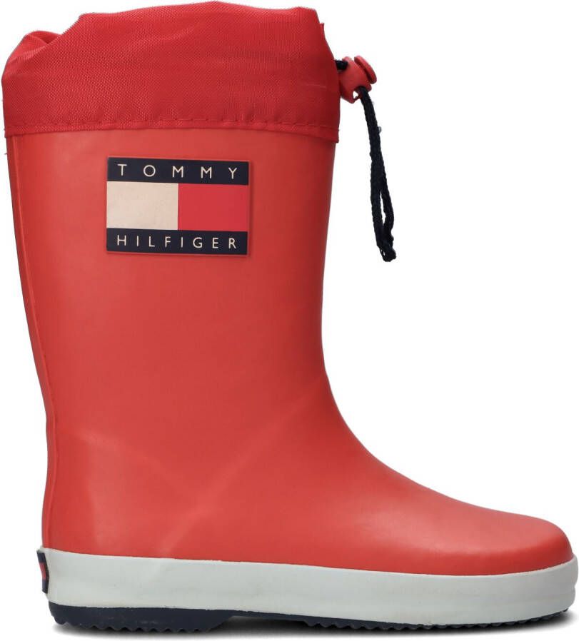 Tommy Hilfiger Rode Regenlaarzen Rain Boot