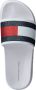 Tommy Hilfiger Witte Badslippers Flag Print Pool - Thumbnail 6