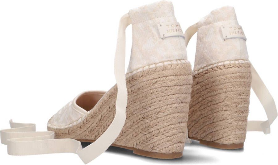 TOMMY HILFIGER Witte Espadrilles Closed Toe Wedge Monogram W