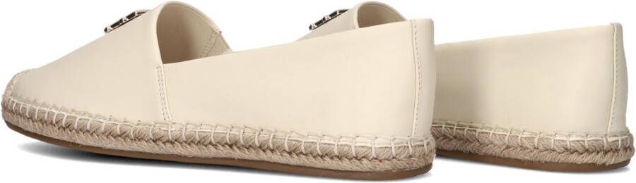 TOMMY HILFIGER Witte Espadrilles Th Logo Leather Espadrille