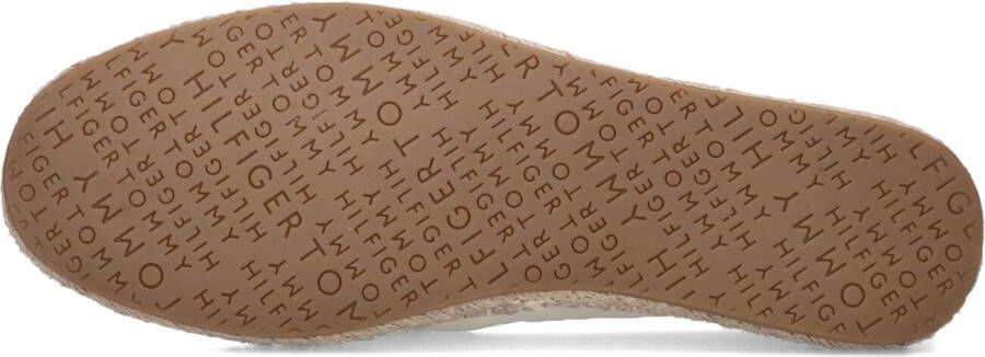 TOMMY HILFIGER Witte Espadrilles Th Logo Leather Espadrille