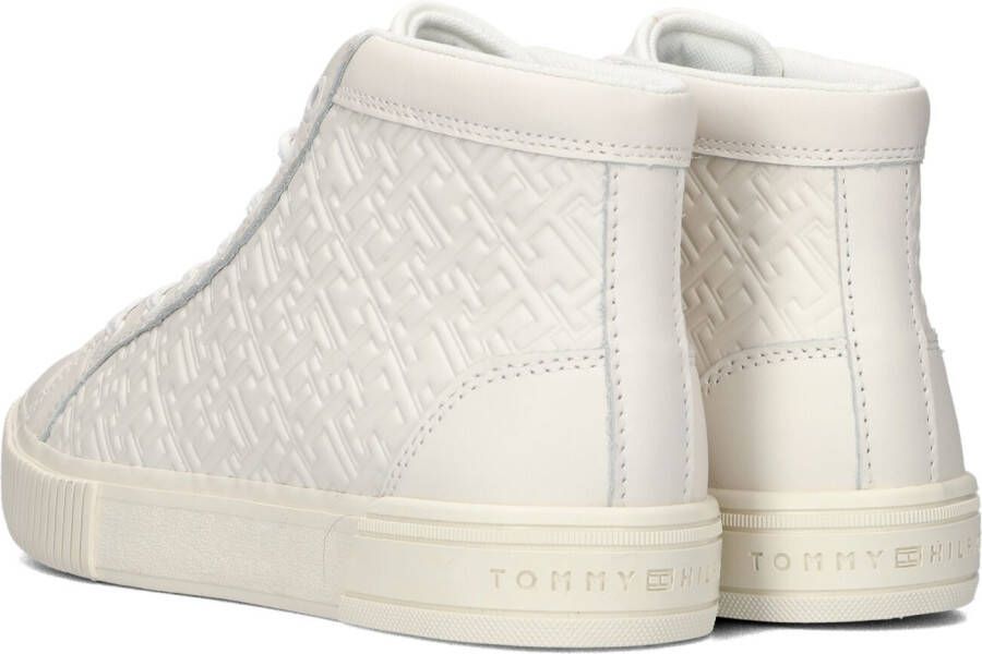 Tommy Hilfiger Witte Hoge Sneaker Th Monogram High