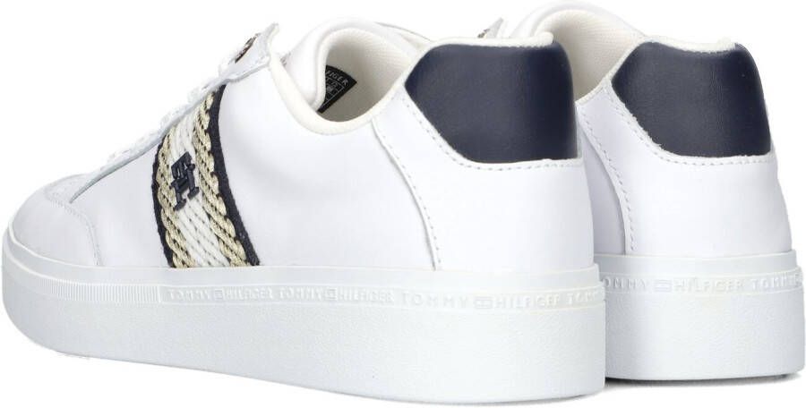 Tommy Hilfiger Witte Lage Sneakers Court With Webbing