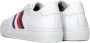 Tommy Hilfiger Premium Cupsole Mono Sneakers Leren Sneaker Heren Wit - Thumbnail 4