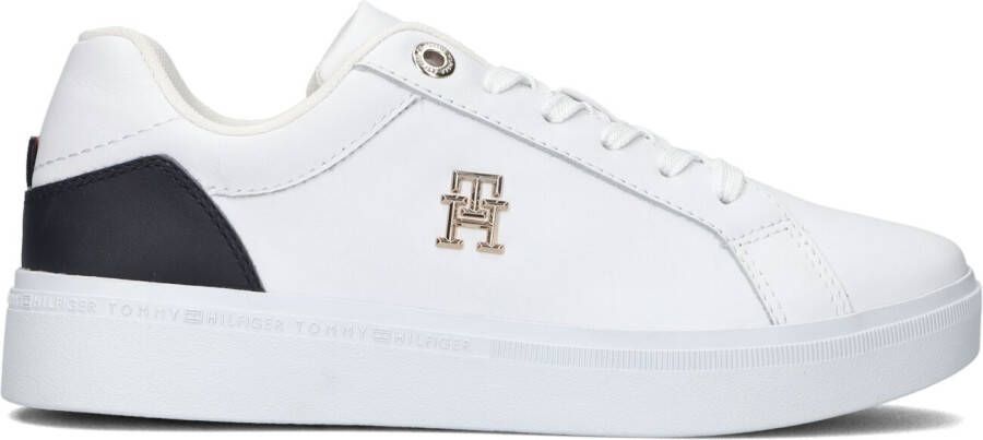 Tommy Hilfiger Witte Lage Sneakers Th Court