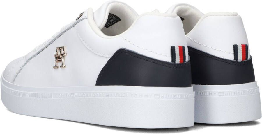 Tommy Hilfiger Witte Lage Sneakers Th Court