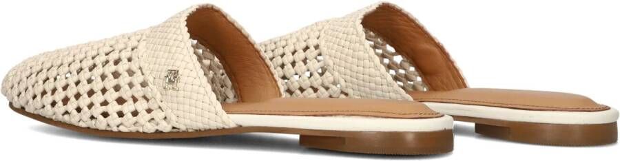 TOMMY HILFIGER Witte Hakken Crochet Leather Mule