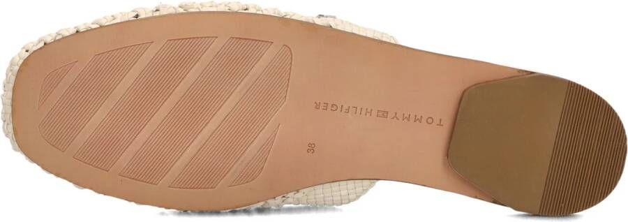 TOMMY HILFIGER Witte Hakken Crochet Leather Mule
