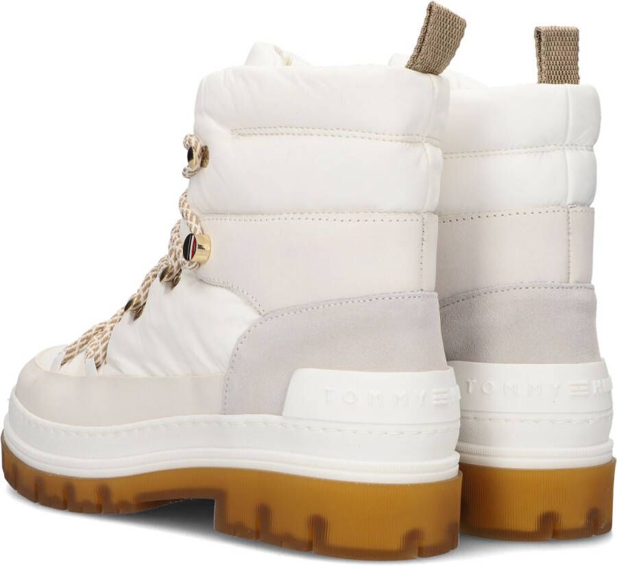 Tommy Hilfiger Witte Veterboots Laced Outdoor Boot