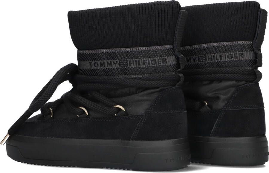 TOMMY HILFIGER Zwarte Boots Tommytech Logotape Snowboot Warm