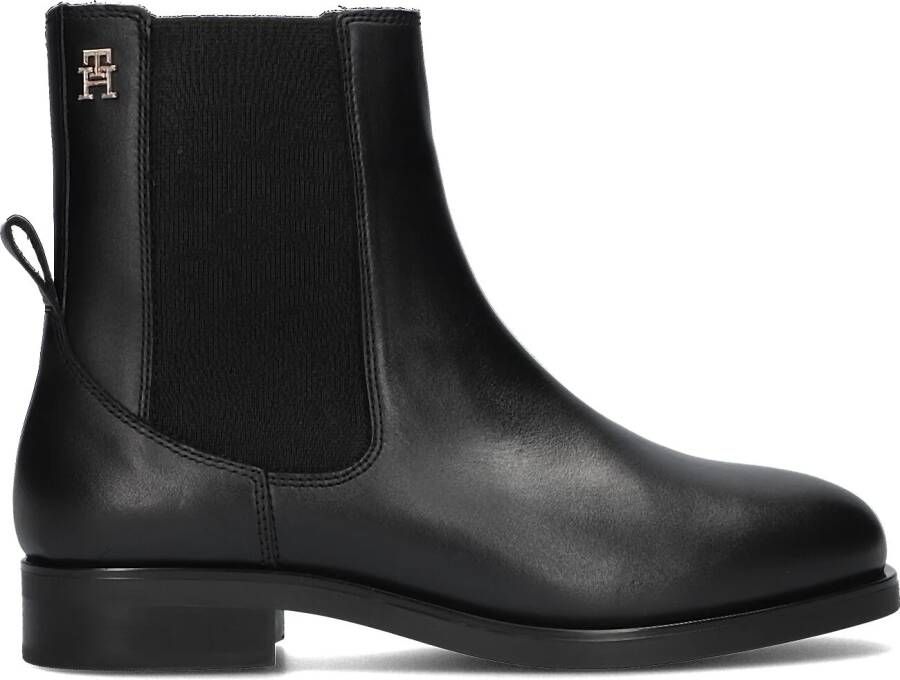 TOMMY HILFIGER Zwarte Chelsea Boots Elevated Essent Thermo Bootie