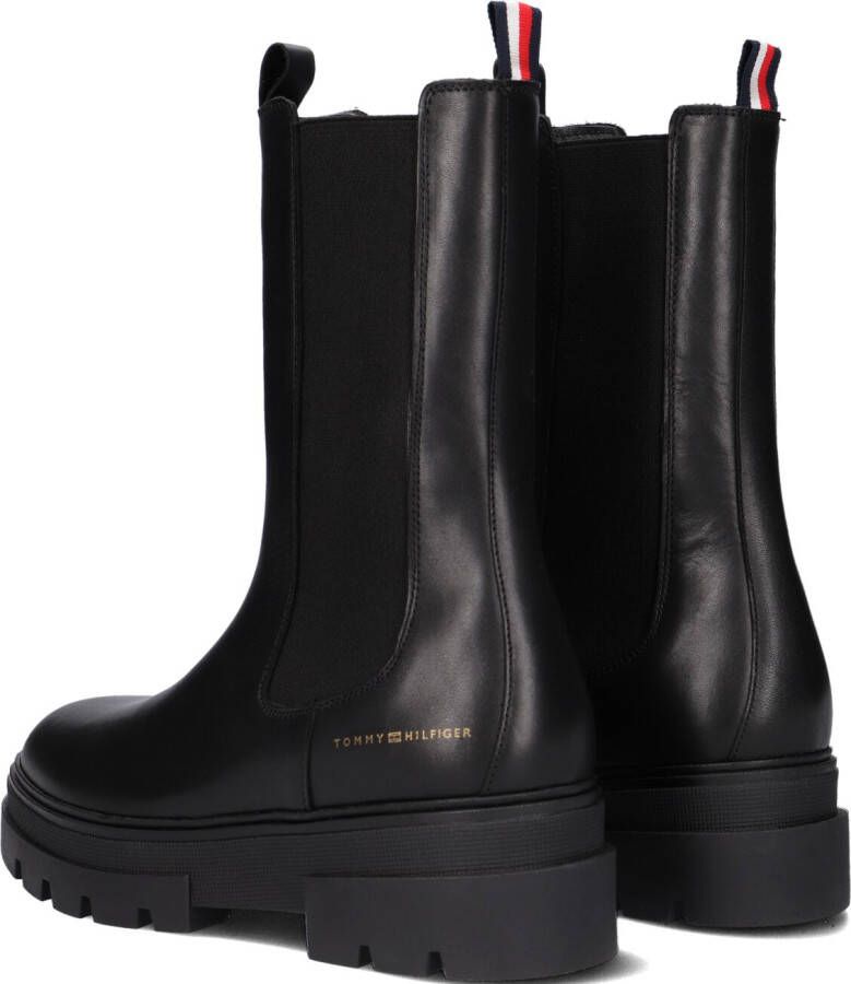 TOMMY HILFIGER Zwarte Chelsea Boots Monochromatic Chelsea Boot