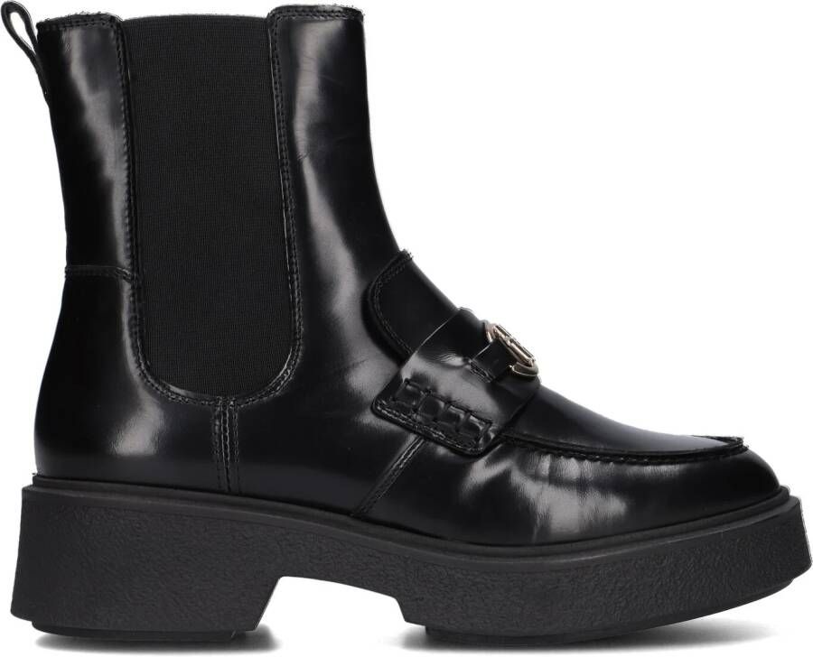 TOMMY HILFIGER Zwarte Enkelboots Th Hardware Loafer Boot