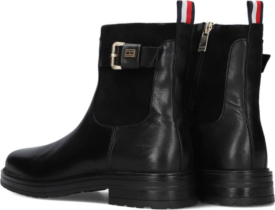 TOMMY HILFIGER Zwarte Enkellaarsjes Belt Bootie