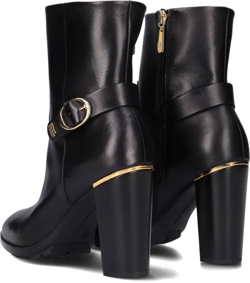 TOMMY HILFIGER Zwarte Enkellaarsjes Belt High Heel Boot - Foto 5