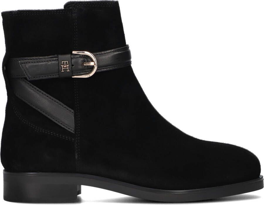 TOMMY HILFIGER Zwarte Enkellaarsjes Elevated Essent Boot