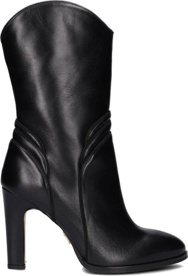 Tommy Hilfiger Zwarte Enkellaarsjes Elevated Th High Heel