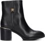 TOMMY HILFIGER Zwarte Enkellaarsjes Feminini Th Hardware Mid Bootie - Thumbnail 3