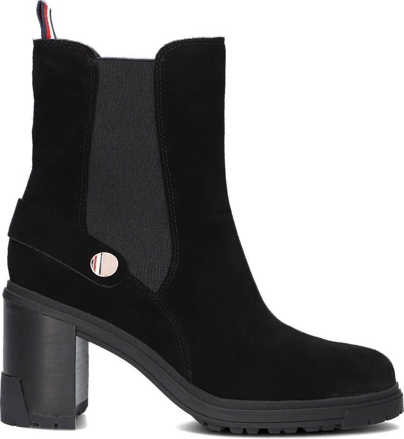 TOMMY HILFIGER Zwarte Enkellaarsjes Outdoor High Heel Boot