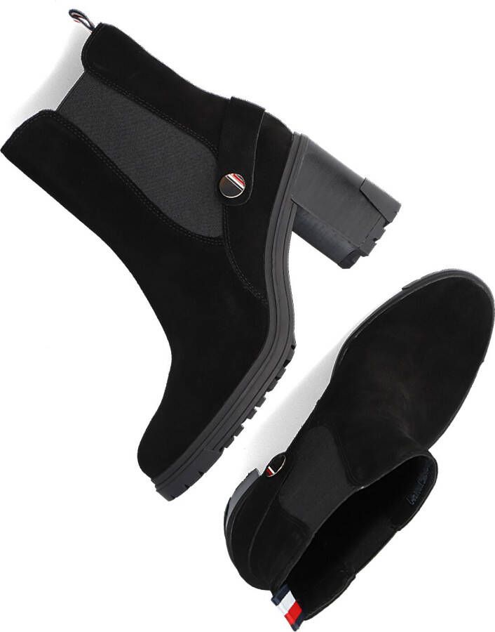 TOMMY HILFIGER Zwarte Enkellaarsjes Outdoor High Heel Boot