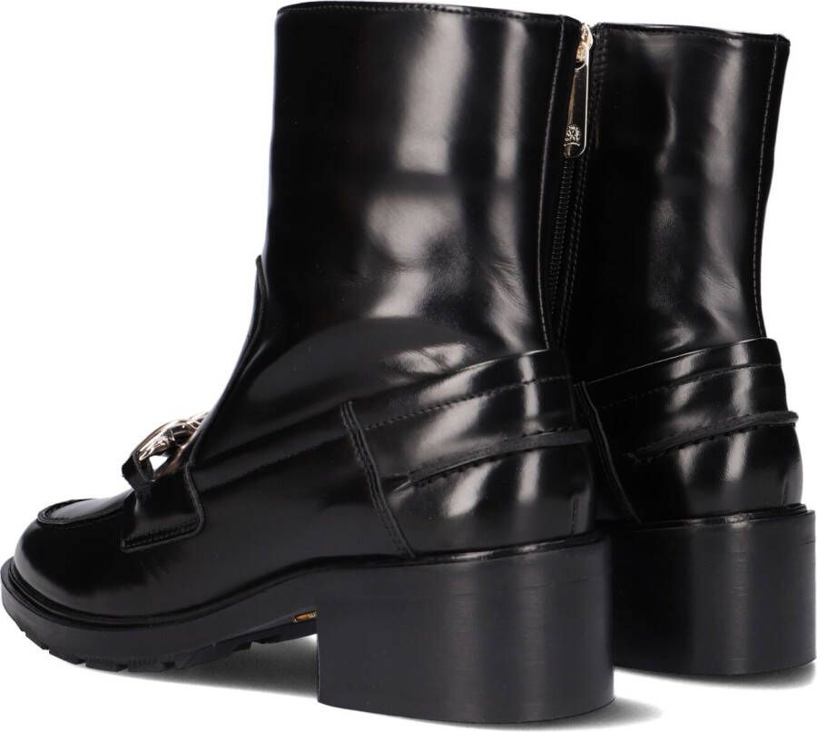 Tommy Hilfiger Zwarte Enkellaarsjes Tommy Twist Hardware Bootie