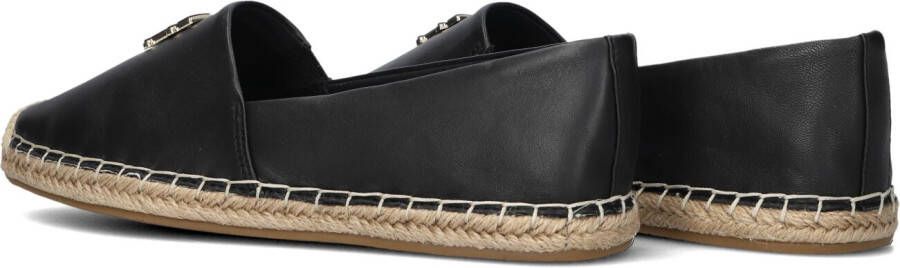 TOMMY HILFIGER Zwarte Espadrilles Th Logo Leather Espadrille