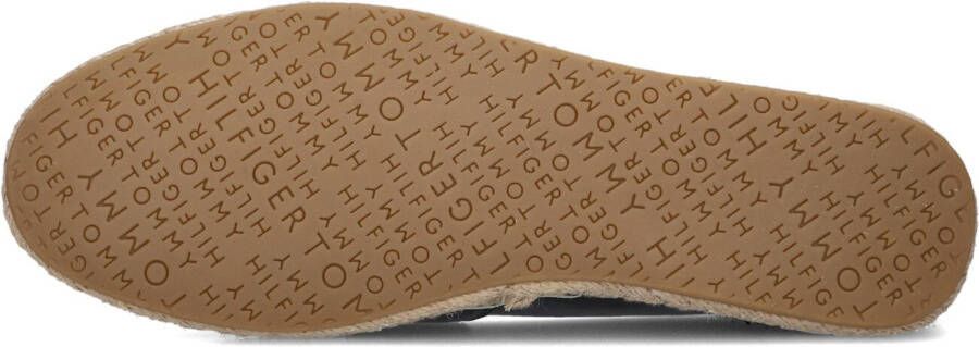 TOMMY HILFIGER Zwarte Espadrilles Th Logo Leather Espadrille