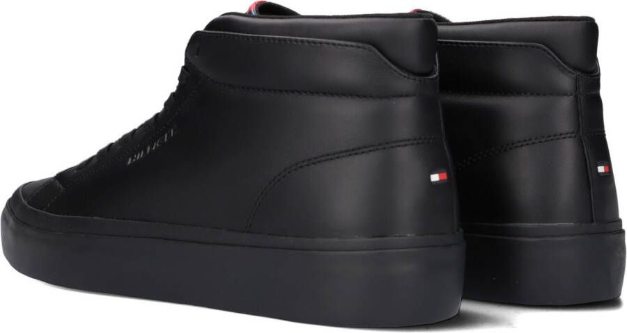 Tommy Hilfiger Zwarte Hoge Sneaker Prep Vulc High Leather