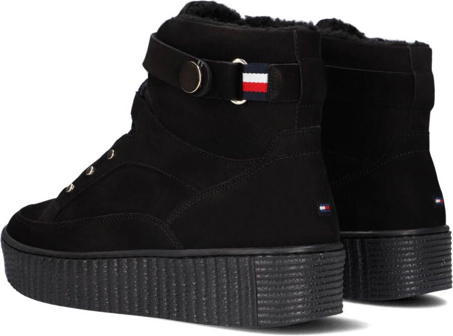 Tommy Hilfiger Zwarte Hoge Sneaker Warmlined Lace Up Boot