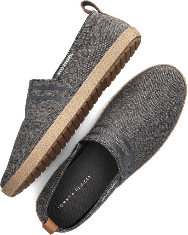 TOMMY HILFIGER Zwarte Instappers Espadrille Core