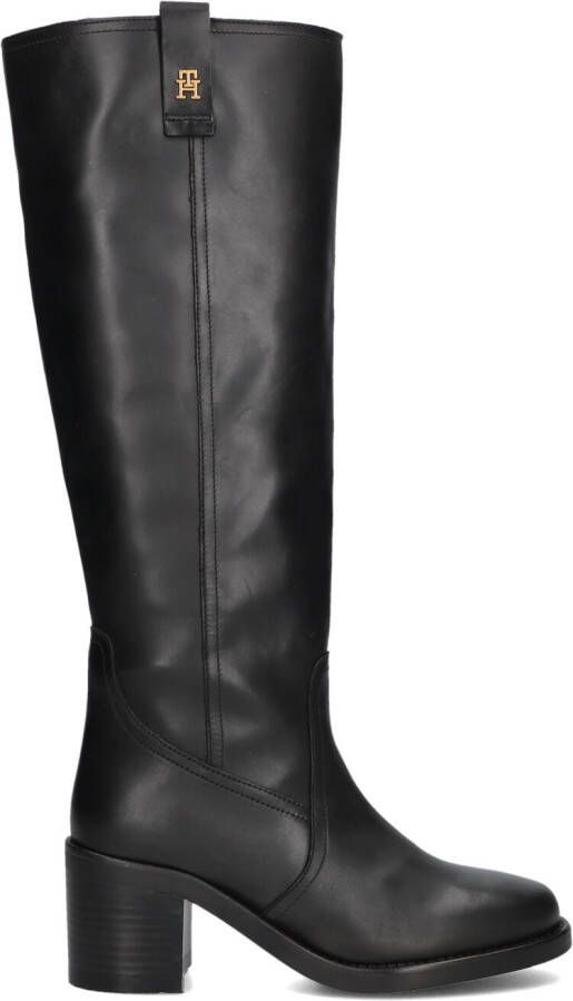 TOMMY HILFIGER Zwarte Laarzen Riding Long Boot Block
