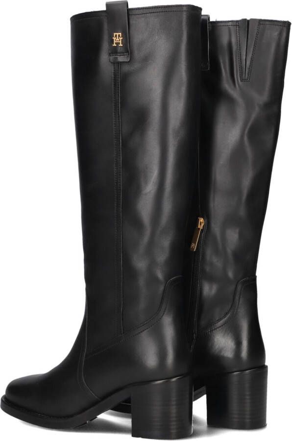 TOMMY HILFIGER Zwarte Laarzen Riding Long Boot Block